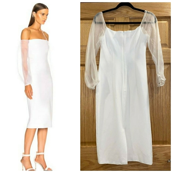 Cushnie Et Ochs Off ShoulderPencil Dress - Picture 3 of 17